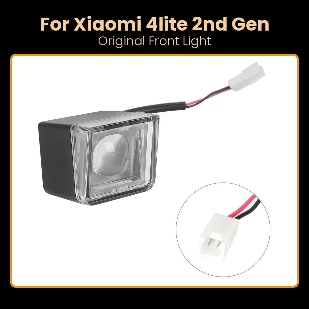 Faro Originale per Xiaomi 4 Lite 2nd Gen Mi4Lite 2Gen, Luce Anteriore LED per Monopattino Elettrico, Luce Notturna, Parte di Ricambio