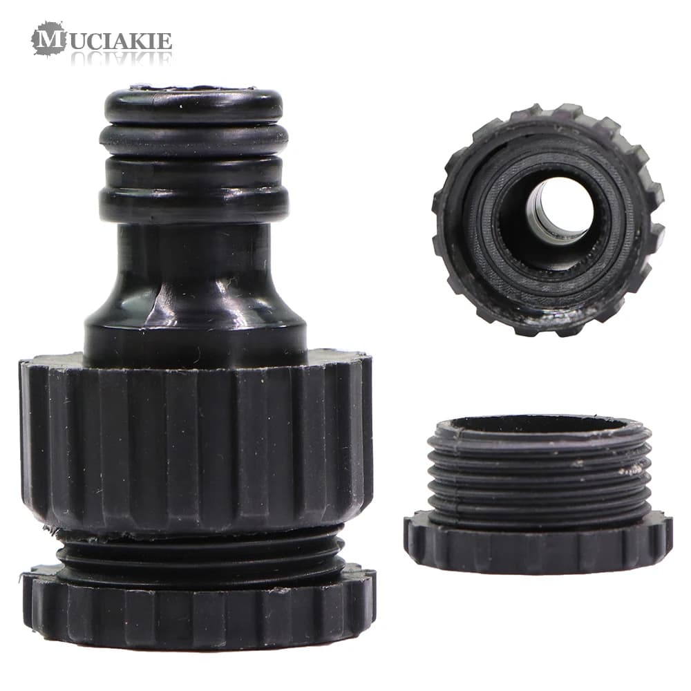 MUCIAKIE 5 Pcs connettore rapido in plastica 1/2 "3/4" BSP filettatura interna adattatore connettore ciuccio 16mm per connessione irrigazione