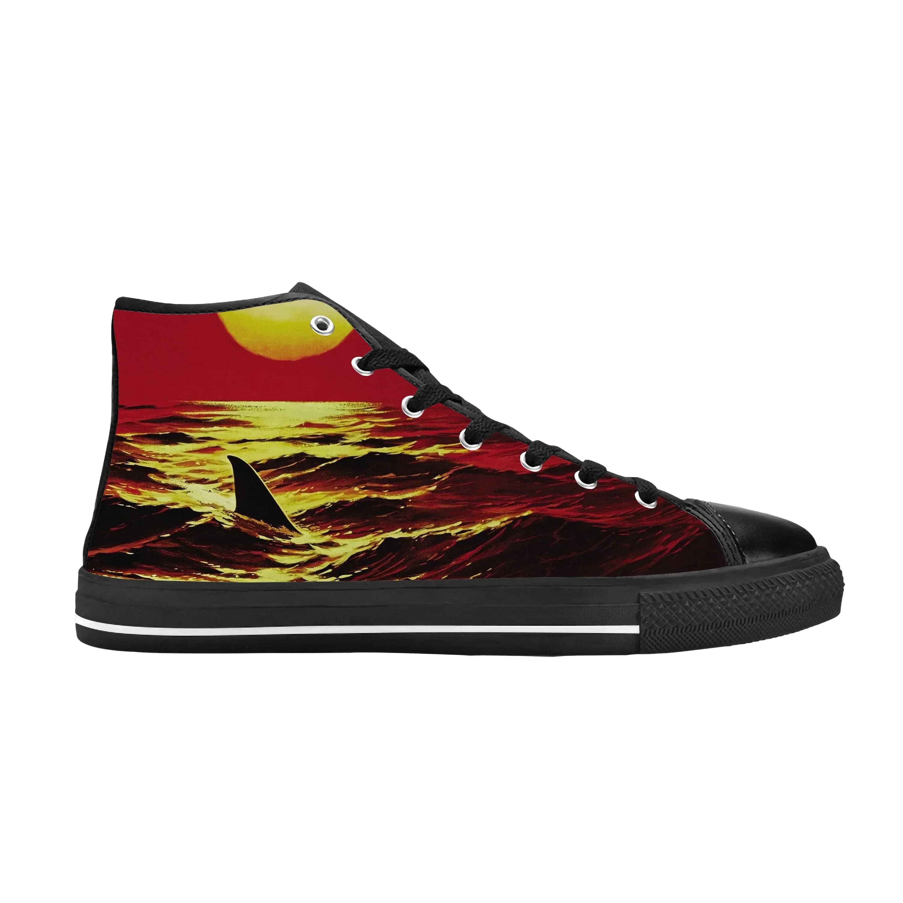 Scarpe Casual Divertenti con Stampa 3D di Squali e Animali del Film Horror 'Jaws', Sneakers Comode e Traspiranti per Uomo e Donna