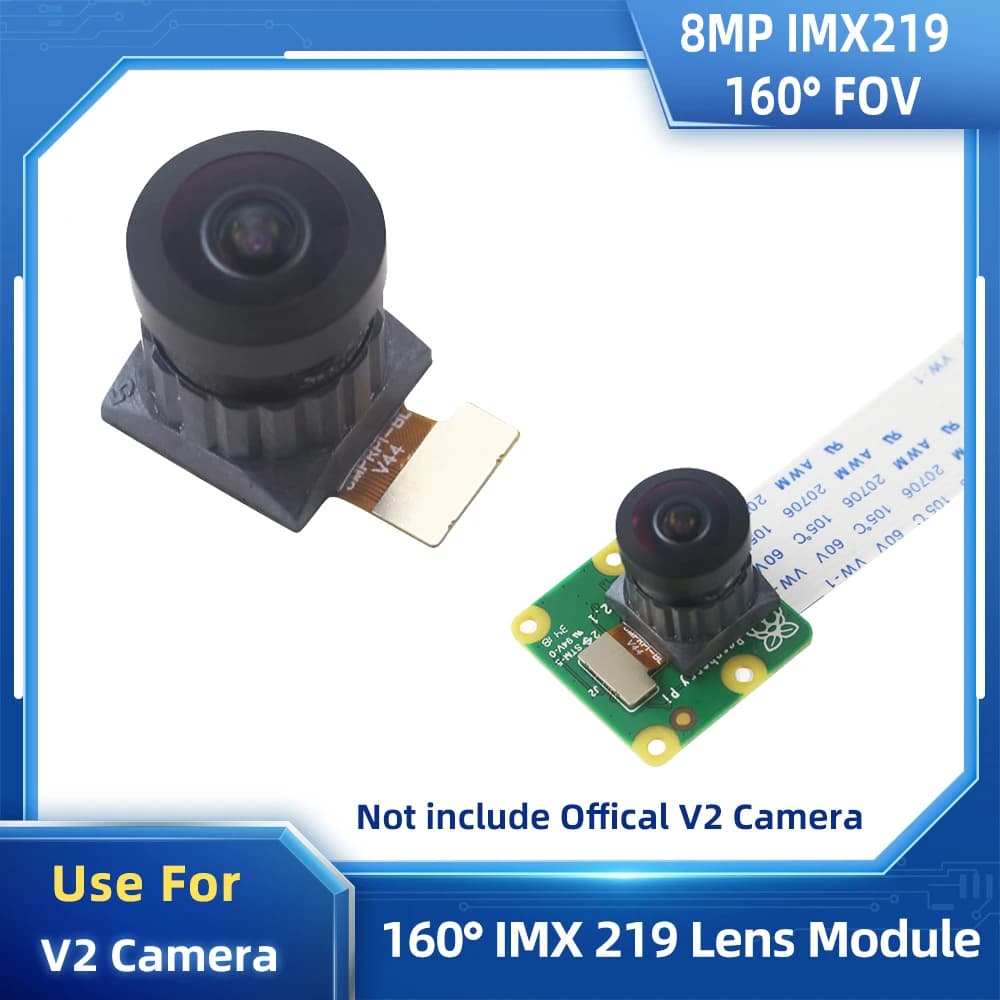 Camera module Raspberry Pi HD 8MP 160 ° FOV IMX219 sensor for Raspberry Pi 4B 3B+ 3 official camera V2 Resolution 3280x2464