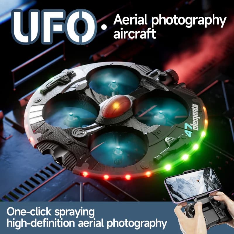 8K WIFI FPV Drone RC Mini Drone 8K Macchina Fotografica HA CONDOTTO LA Luce Spray Gesto di Rilevamento Quadcopter Palla Volante Dron RC Giocattolo Per Il Ragazzo Regali Del Capretto