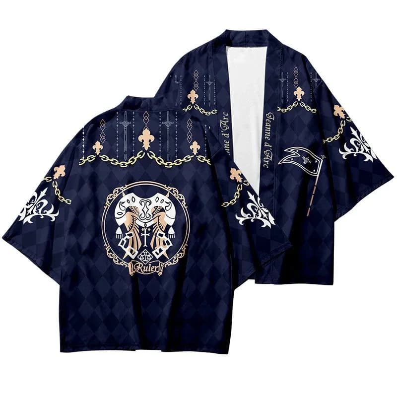2025 enen Gioco Fate Grand Order Wafuku Alter Kimono Jeanne dArc Costumi Cosplay Haori Abbigliamento sportivo Unisex Yukata Cardigan Pigiama