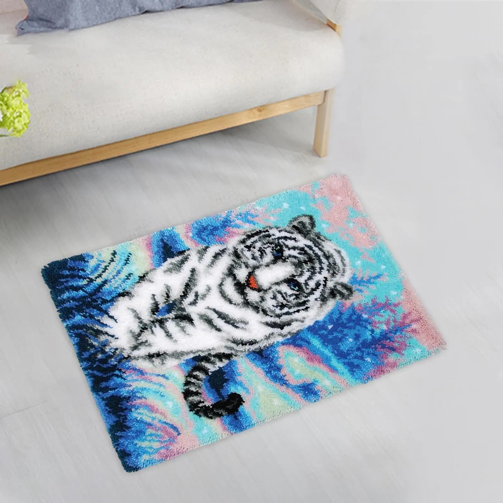 Kit for Carpets, Sets for Embroidery Fai-da-Te, Covers, Home Decoration and Birthday Gift