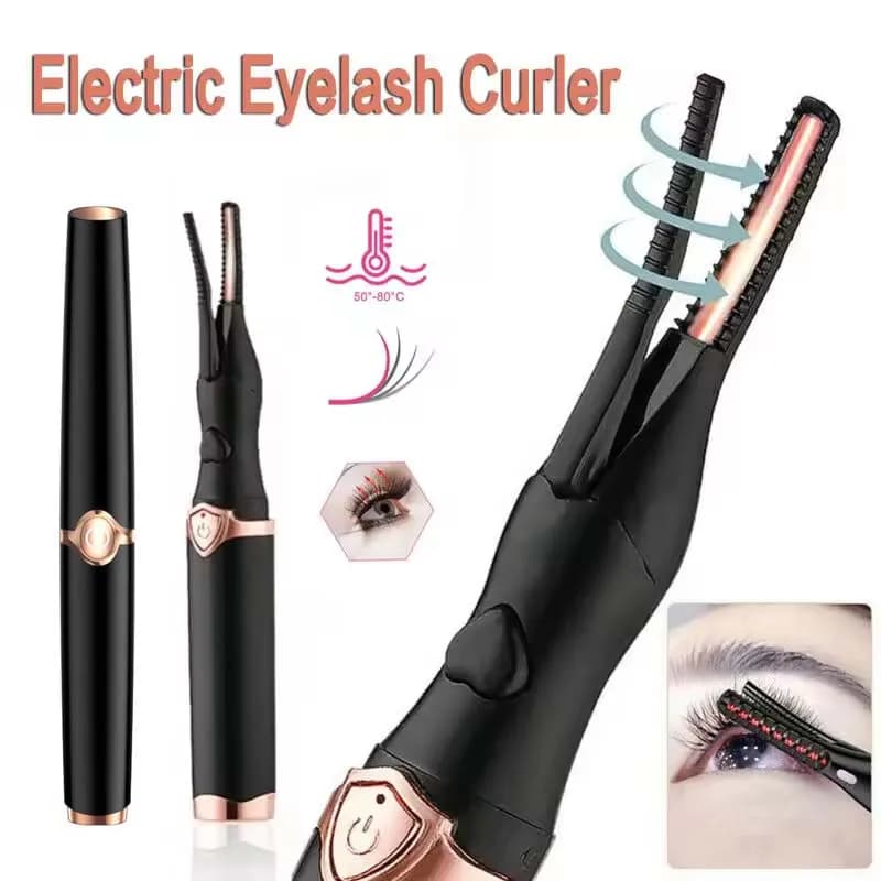 Portable heated folder 2 in 1, long-lasting hair curler comb clip, USB power supply, 3-speed temperature mode, beauty tool