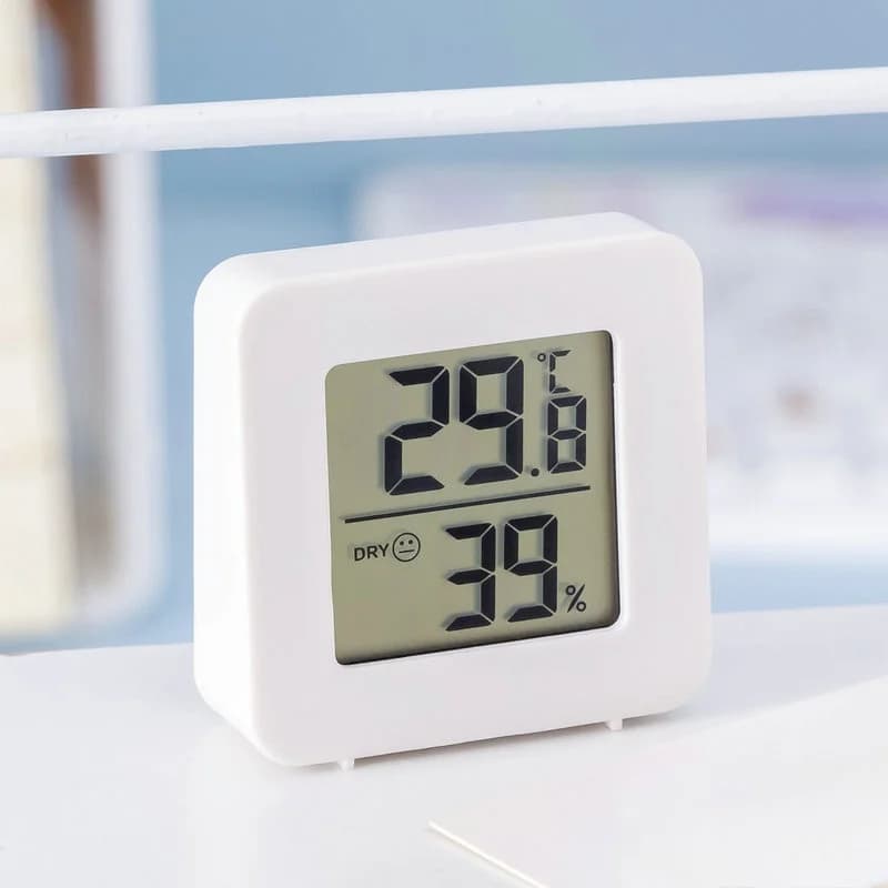 Mini Termometro e Igrometro Digitale LCD, Montaggio a Parete o da Tavolo, Temperatura Precisa