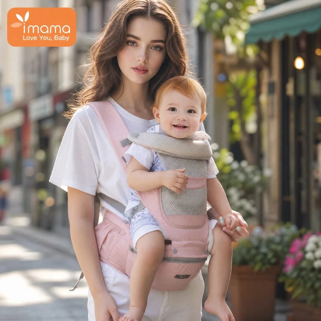 Baby Waist Stool Carrier is a simple and multi-functional diagonal hugging type. It can be used in all seasons. It does not stra