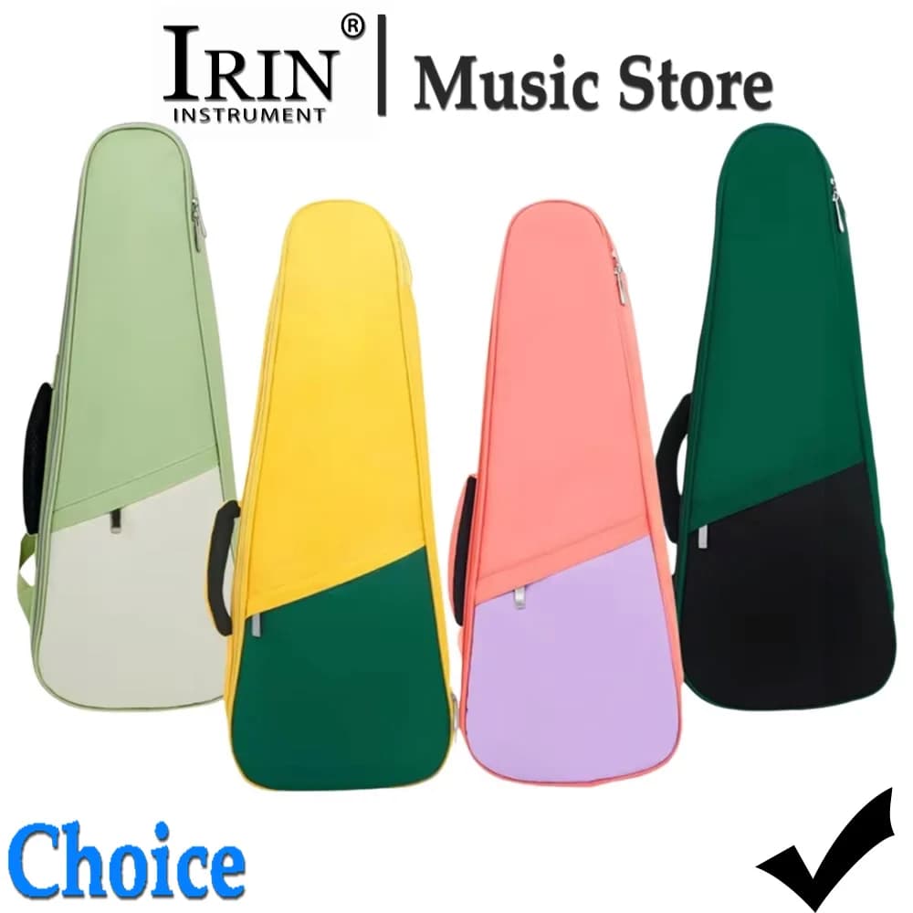 Borsa per Ukulele IRIN 26/27 Pollici, Zaino Impermeabile Pieghevole in Cotone Oxford Arcobaleno, Borsa a Tracolla per Chitarra e Ukulele, Accessori per Chitarra