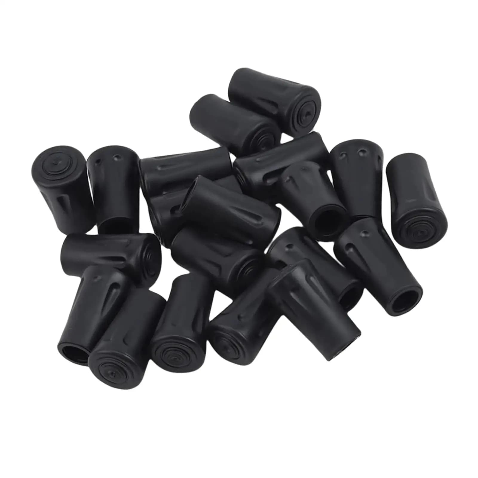 Walking Stick Rubber Tip Covers for Trekking Poles Shock Proof Hiking Pole Accessory Mountain Road Use