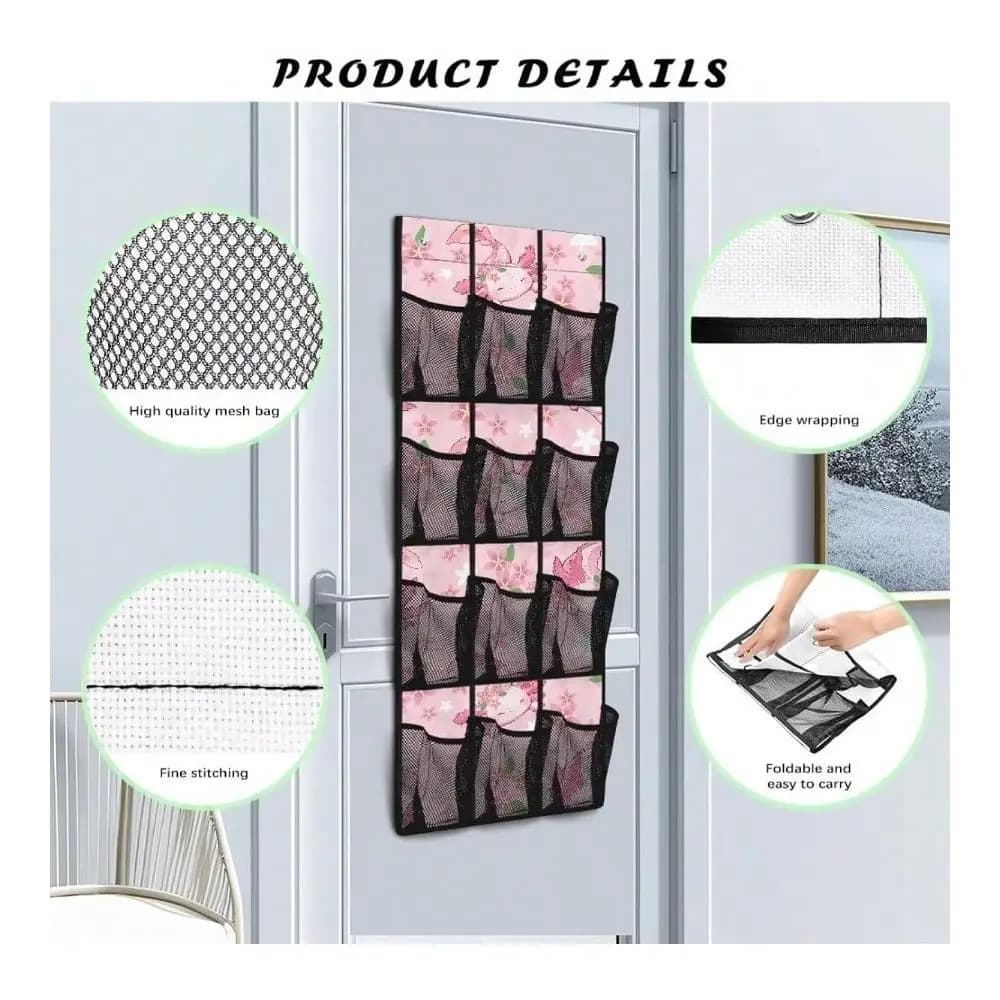 Organizzatore per scarpe Cherry da appendere alla porta, porta scarpe salvaspazio per piccoli spazi, custodia porta scarpe da appendere