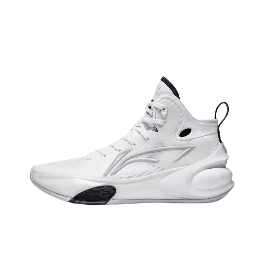 Li Ning YuShuai 17 Comfortable Abrasion Resistant High top Basketball Shoes Men's Black White ABAT043-4