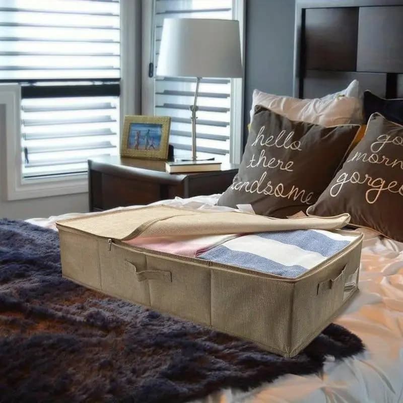 1Pc Under Bed Storage Bags Foldable Organizing Container for Clothes Blankets Pillows Toys