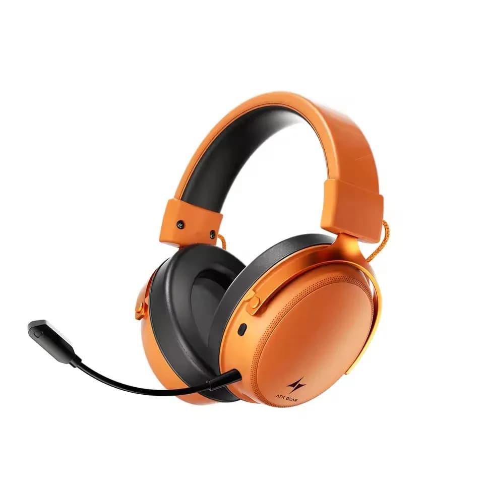Cuffie da Gaming Wireless ATK N9 2.4GHz con Microfono per PS5 PS4 PC Playstation, Cuffie Bluetooth per Gaming con Microfono