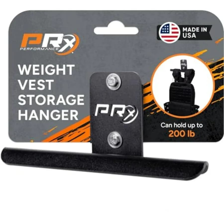 Wall hanger for heavy loads made in USA for weight vests, tactical equipment, backpacks and vests for armor plates, Dur