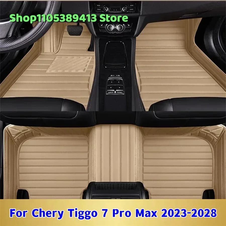 Tappetini Auto in Pelle Personalizzati per Chery Tiggo 7 Pro Max 2023 2024 2025 2026 2027 2028 - Accessori Interni