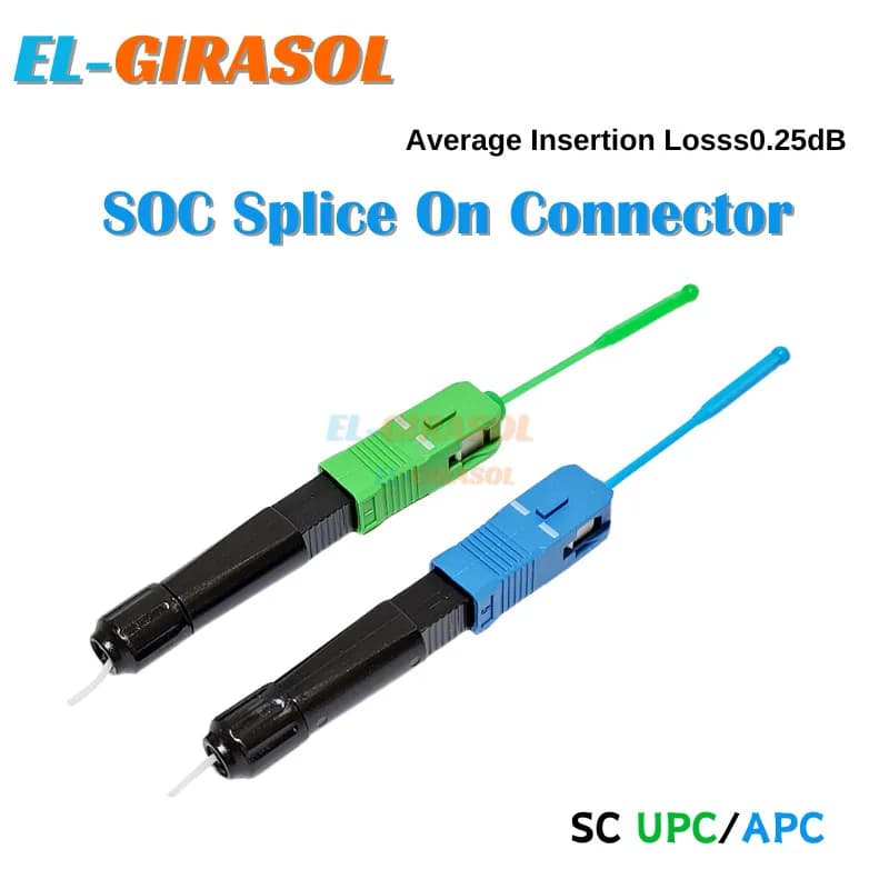 SC APC/UPC Quick Connector Optical Fiber Fusion Fast Adapter SC/UPC SOC Splice On Connector Optical Fiber Fast Connector FTTH