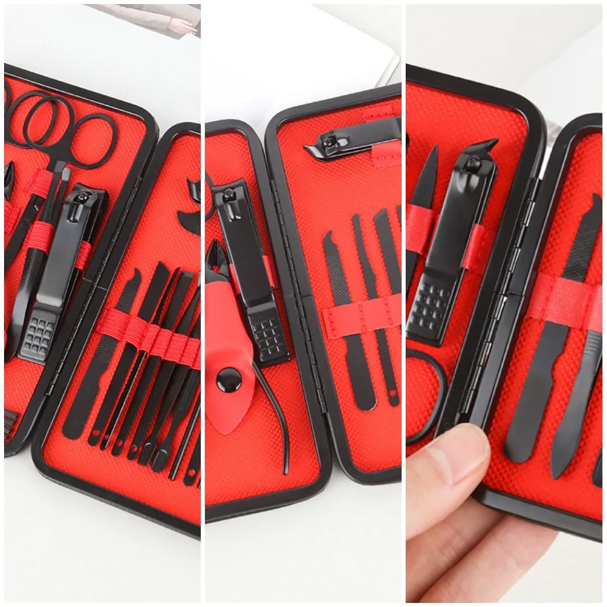 Set of nail cutters, set of 24 pieces nail cutters, set of tools for beauty, complete set of nail cutters