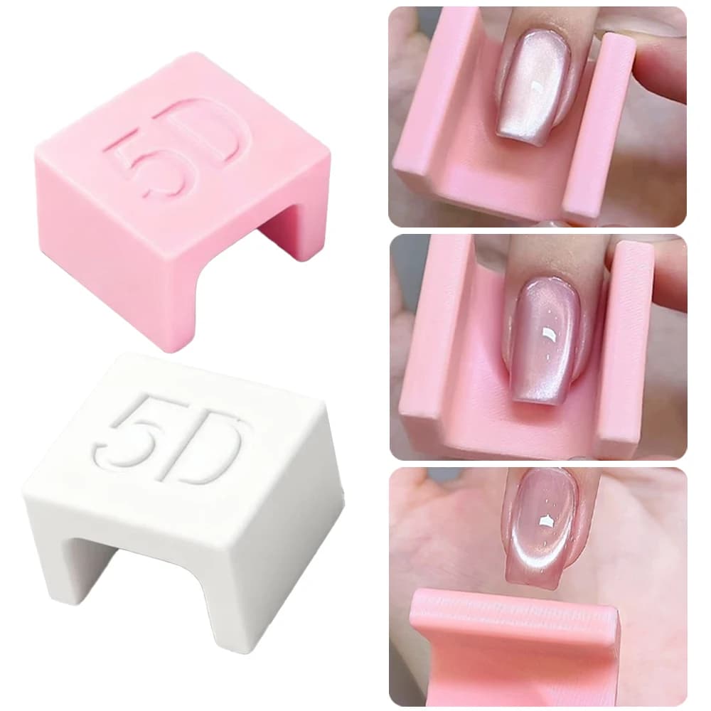 5D Nuovo Automatico Cat Eye Nail Art Stick Magnetico Per French Water Light Cat Eye Gel Effetto Strumenti speciali magnetici in velluto a forma di U #