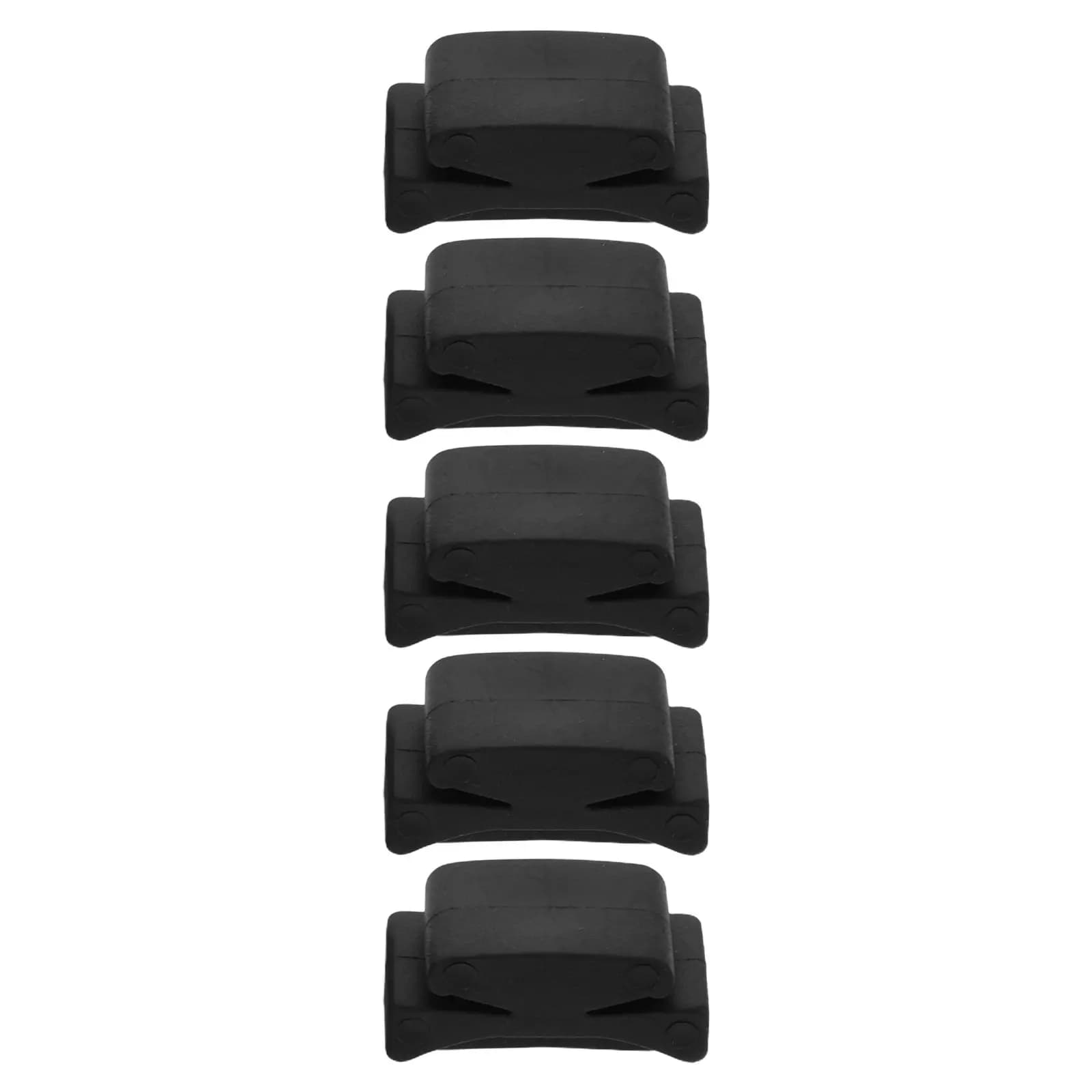 Set di 5 Supporti in Gomma per Plettri da Chitarra, Clip Portaplettri Antiscivolo Portatile per Chitarra Acustica, Basso e Ukulele