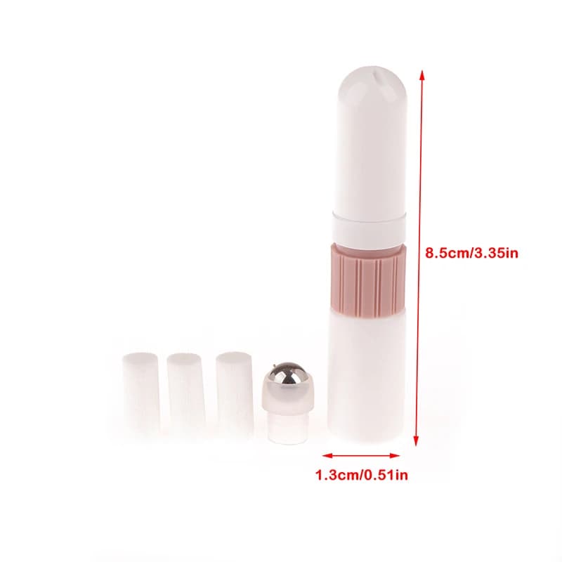 Tubi vuoti per inalatori per aromaterapia nasale con cordino 2 in 1 bastoncini per inalatori nasali vuoti diffusore di aromi per bottiglie di olio essenziale