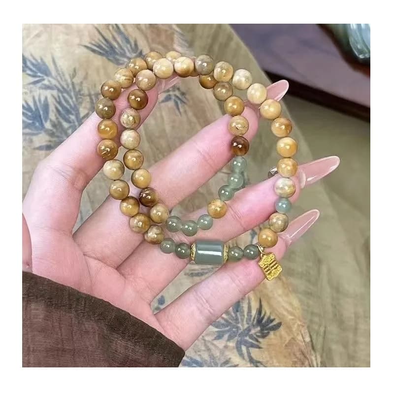 [Taihu Lake] New Chinese Lotus Pod Antique Bracelet Women's Niche Light Luxury High-end Bracelet New Fringed Jewelry