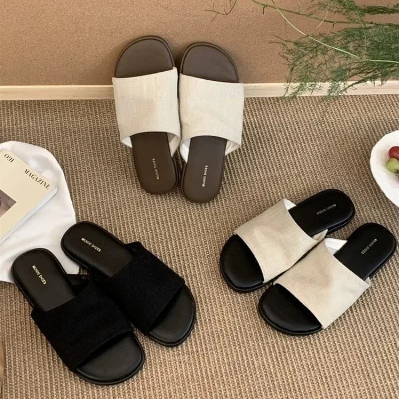 Scarpe Pantofole Scivoli estivi Pantofle Shale Donna Spiaggia Infradito in gomma Piatto 2026 Sabot Hawaiian Soft Casual