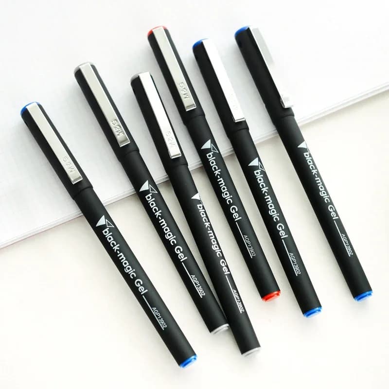 Penna gel serie M&G Black Knight da 6/12 pezzi AGP13902 Penna per firma per ufficio aziendale da 0,5 mm