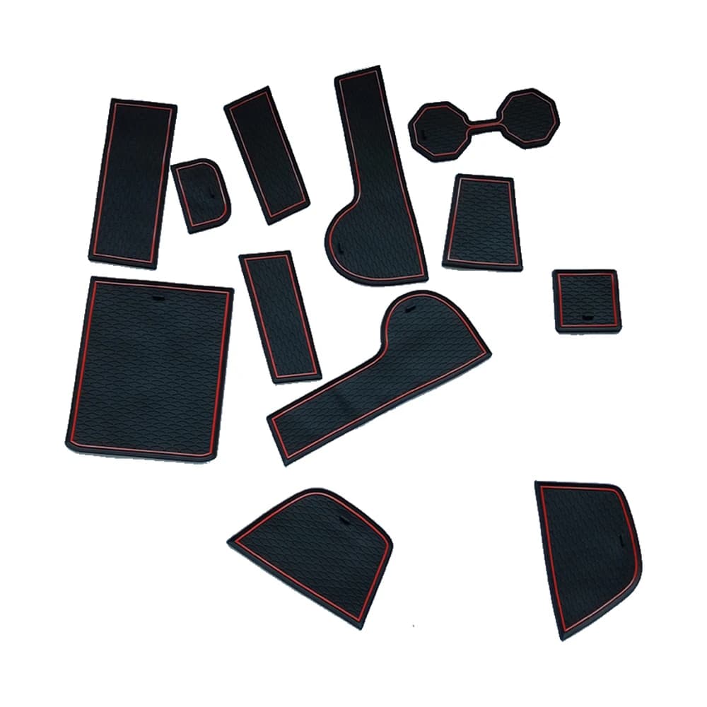 Car Door Groove Mats For Toyota WISH AE20 2009-2017 Anti-Slip Gate Slot Cup Mat Non-Slip Rubber Mats