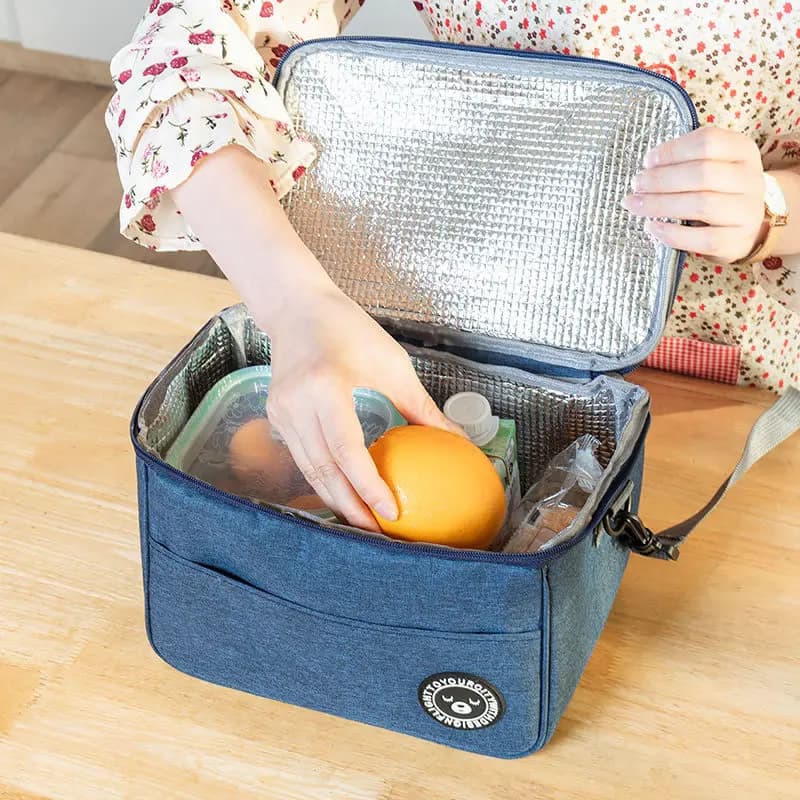 Nuova borsa isolante termica, borsa Bento da picnic, portatile per lavorare con il riso, borsa per il pranzo, borsa per la conservazione della freschezza, borsa per il pranzo