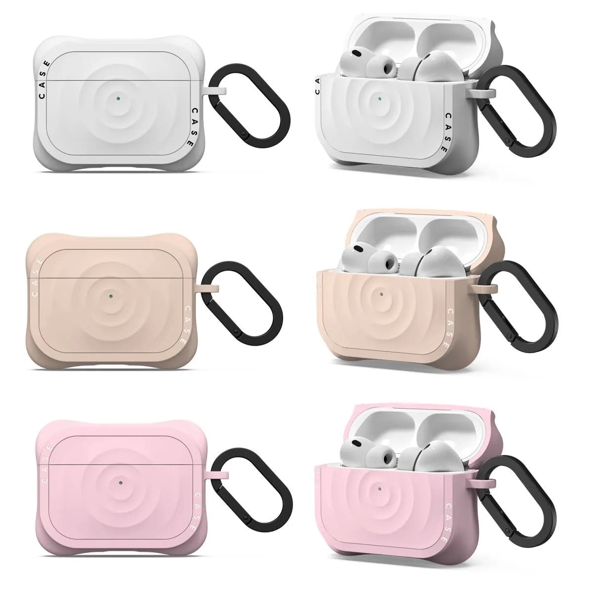 Niche Boyang Wave Design Shockproof Earphone Shell Compatible With AirPods Pro Wireless Headphones