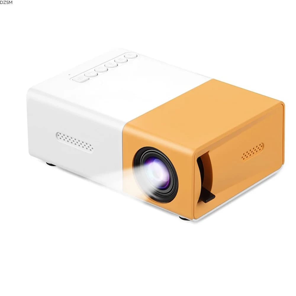 Mini Proiettore 1080P con Telecomando, Altoparlante Integrato, Proiettore Home Theater, Regalo di Halloween, Tecnologia LCD