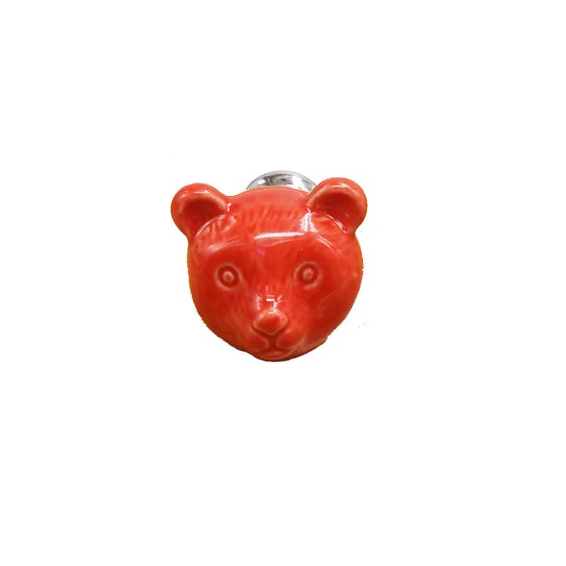 Maniglie colorate per armadietti con cartoni animati di animali, design panda per guardaroba con cassetti per bambini