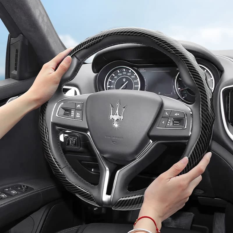 Suitable for Maserati Carbon Fiber Texture Snap-On Snap-On Sports Design Wave Shaped Snap-On Granturismo Granturismo Sky Mc20 Gt2 Road Mcxtrema Quattroporte Ghibli Levante