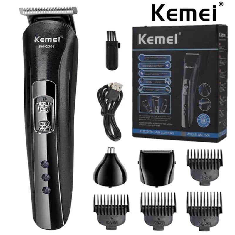 Kemei KM-1506 Multifunction USB Haircuts Rechargeable Electric Razor Razor Shaving Haircut Keme