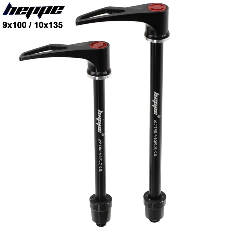 HEPPE Bike Thru Axle 9x100 10x135 MTB Bici da strada Mozzo ruota anteriore posteriore Thru Axle Mozzo bici Albero Spiedini M10 M9 Bici A sgancio rapido
