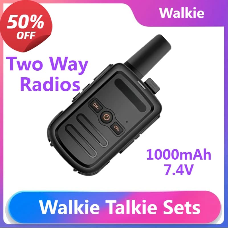KD-C51 Walkie Talkie 4 pezzi Mini portatile 5W Radio bidirezionale ad alta potenza Radio portatile Comunicador Walkie Talkie per bambini a lungo raggio