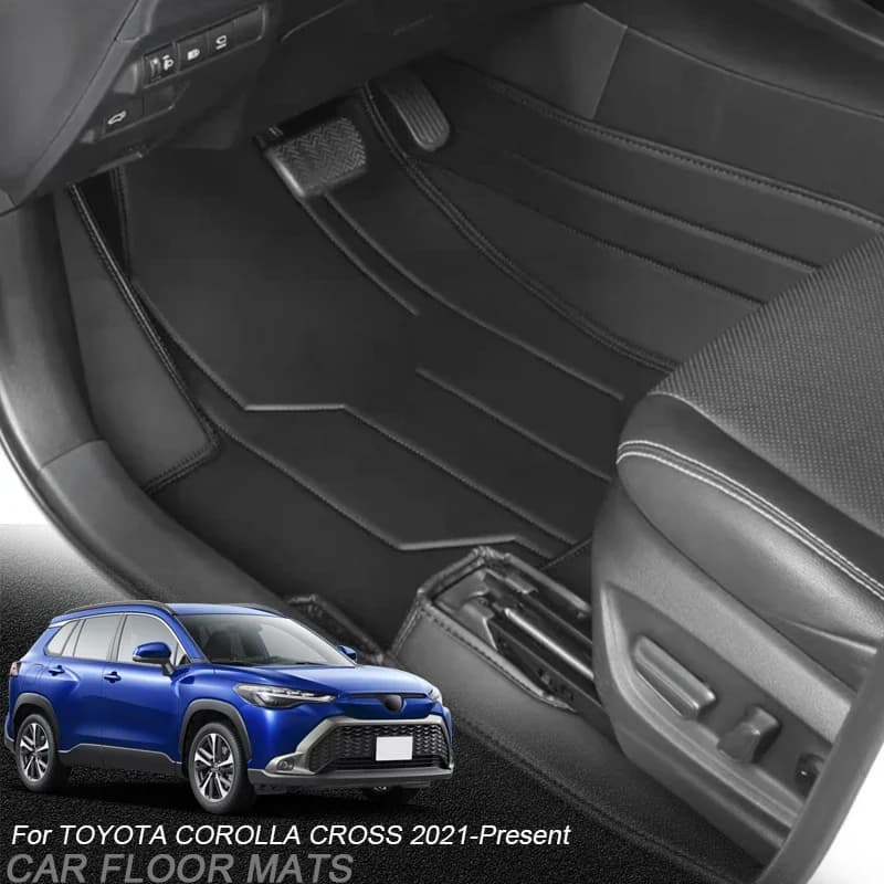 Personalizzato Nappa In Pelle Per Toyota Corolla Cross 2021-Presente Auto Piede Proteggere Zerbino Auto di Lusso Impermeabile Pavimento Pad Accessorio