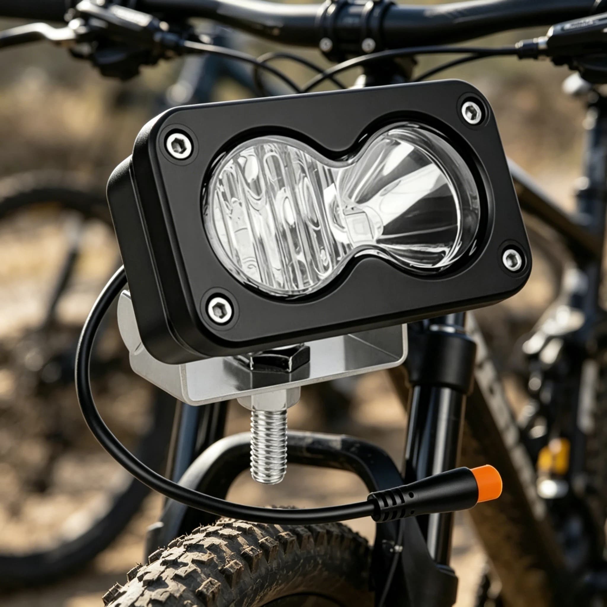 3-Inch Spotlight, Ultra-Bright High-Intensity Work Light for Ridstar Q20 Mountain Off-Road E-Bike