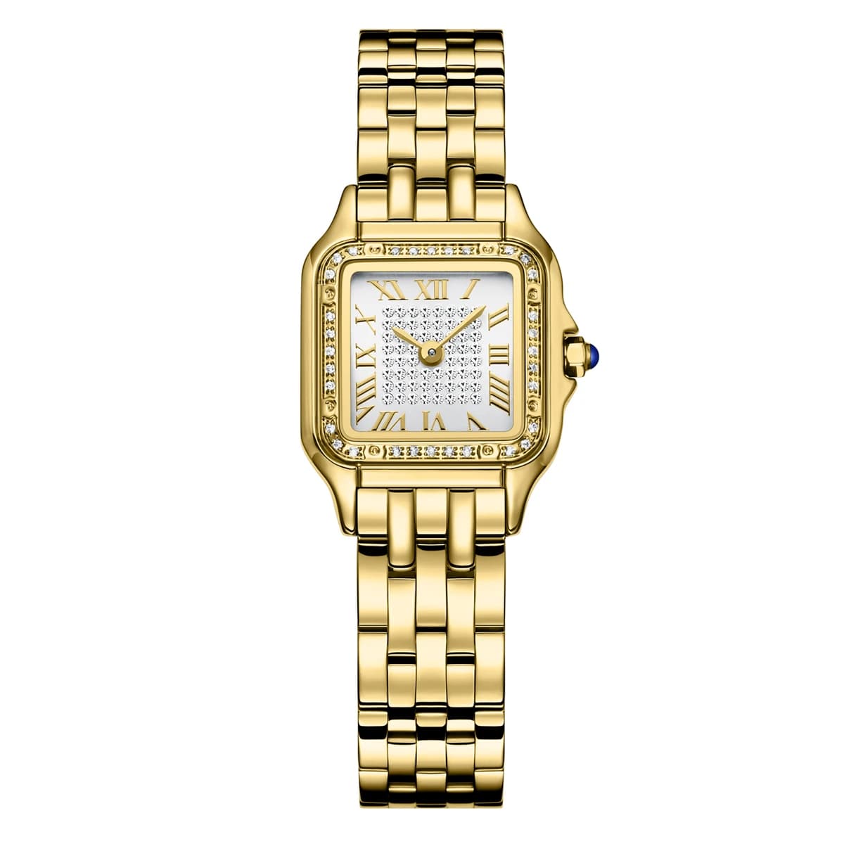 Orologi da donna, Orologi quadrati classici da donna con numeri romani Orologio casual da donna, Orologio da donna in cristallo premium