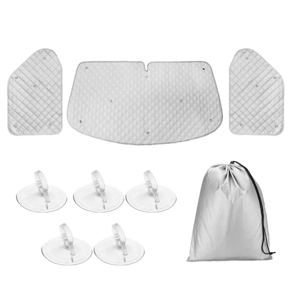 3 Pz Set Finestre ScreenCar Parabrezza Termico Interno Copertura Cieco Finestra di Sollevamento Parasole Visiera parasole per VW T4 1990-2003