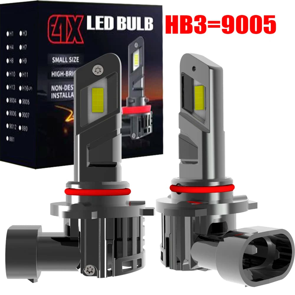 2pcs HB3 9005 P20D LED Car Turbo Diode Bulb Headlight Canbus Error Free Powerful White Light No Adapter Needed Moto Fog Lamp 12V