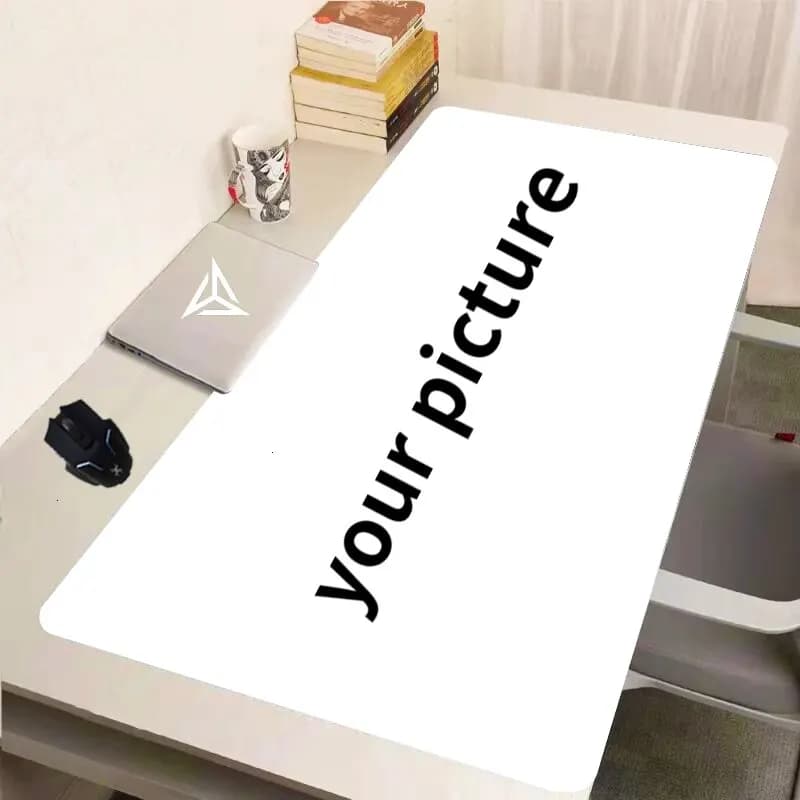 Large Custom Desk Mat Personalized Image Print Mouse Pad, Non-Slip Rubber Base Waterproof Keyboard Mat for Home Office Gaming