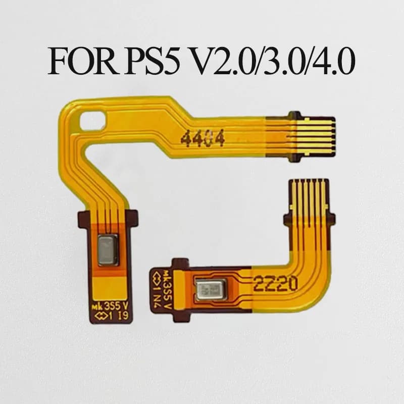 Cavo flessibile di ricambio per microfono sinistro e destro per controller PS5, cavo piatto per altoparlante interno per controller PS5 V2 V3 V4