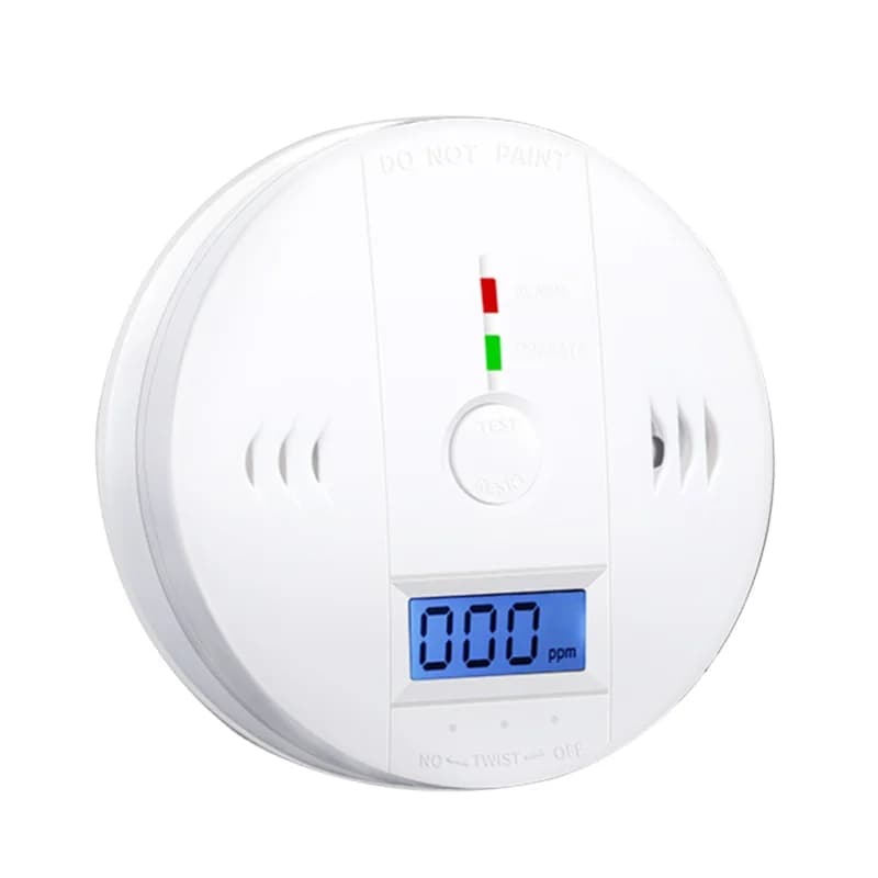 Rilevatore di monossido di carbonio (CO) alimentato a batteria con display LCD e avviso vocale