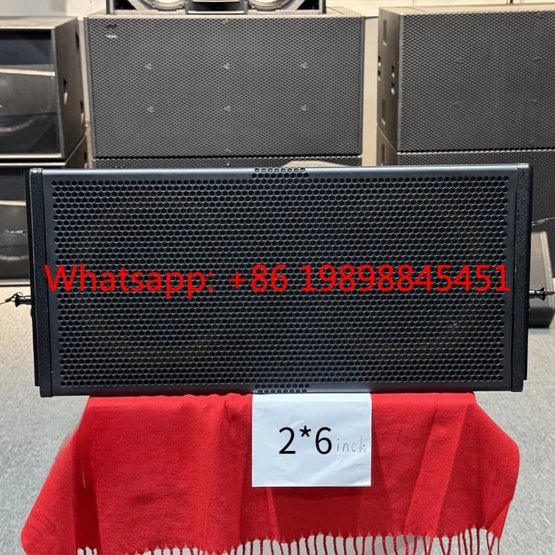Altoparlante Line Array Singolo da 6 Pollici Professionale per Concerti all'Aperto, Impedenza 8 Ohm, con Scocca in Legno e Magnete al Neodimio Attivo