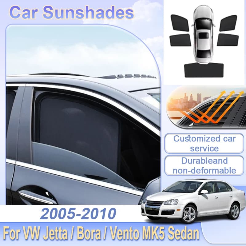 Accessori per Volkswagen VW Jetta Bora Vento A5 MK5 Sedan 2005-2010, Tendine Parasole a Rete per Parabrezza, Protezione Solare