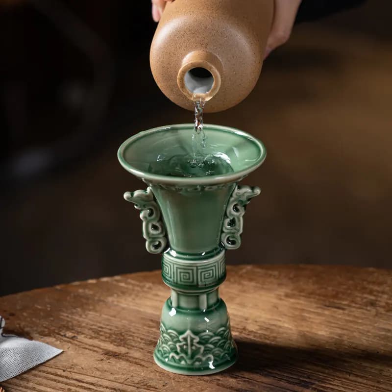 Tazze Imperatore in Ceramica, Nuove Tazze Decorate per la Casa, Vasi Creativi per Vino, Utensili per Bevande Calde in Stile Cinese Antico