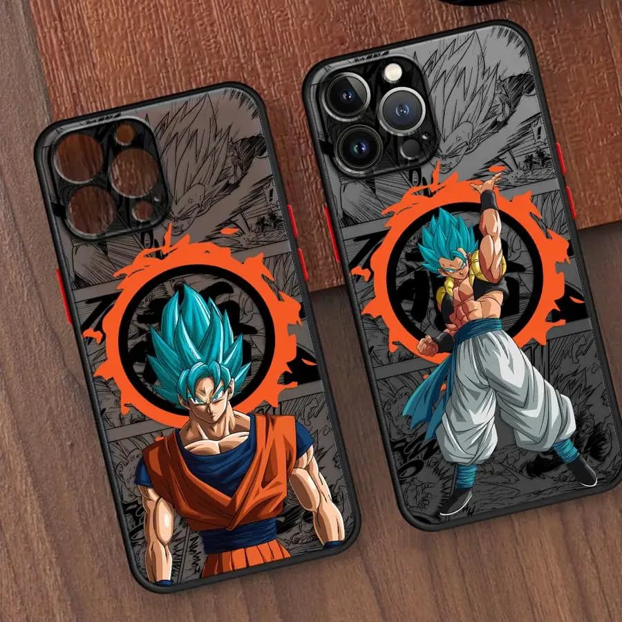 Custodia morbida per iPhone XR 14 15 Pro MAX XS 11 Plus 11 12 13 Mini 8 7 SE 16 14Pro 12Pro 16 Plus Dragons Balls Goku DBZ