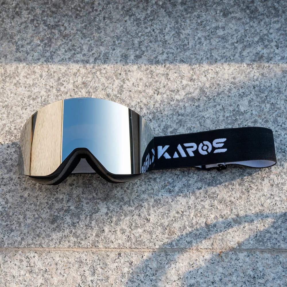 Karos Magnetic Ski Goggles Double-Layer Anti-Fog UV400 Protection Cylindrical Glasses Snowboard Snowmobile Winter Sports Eyewear