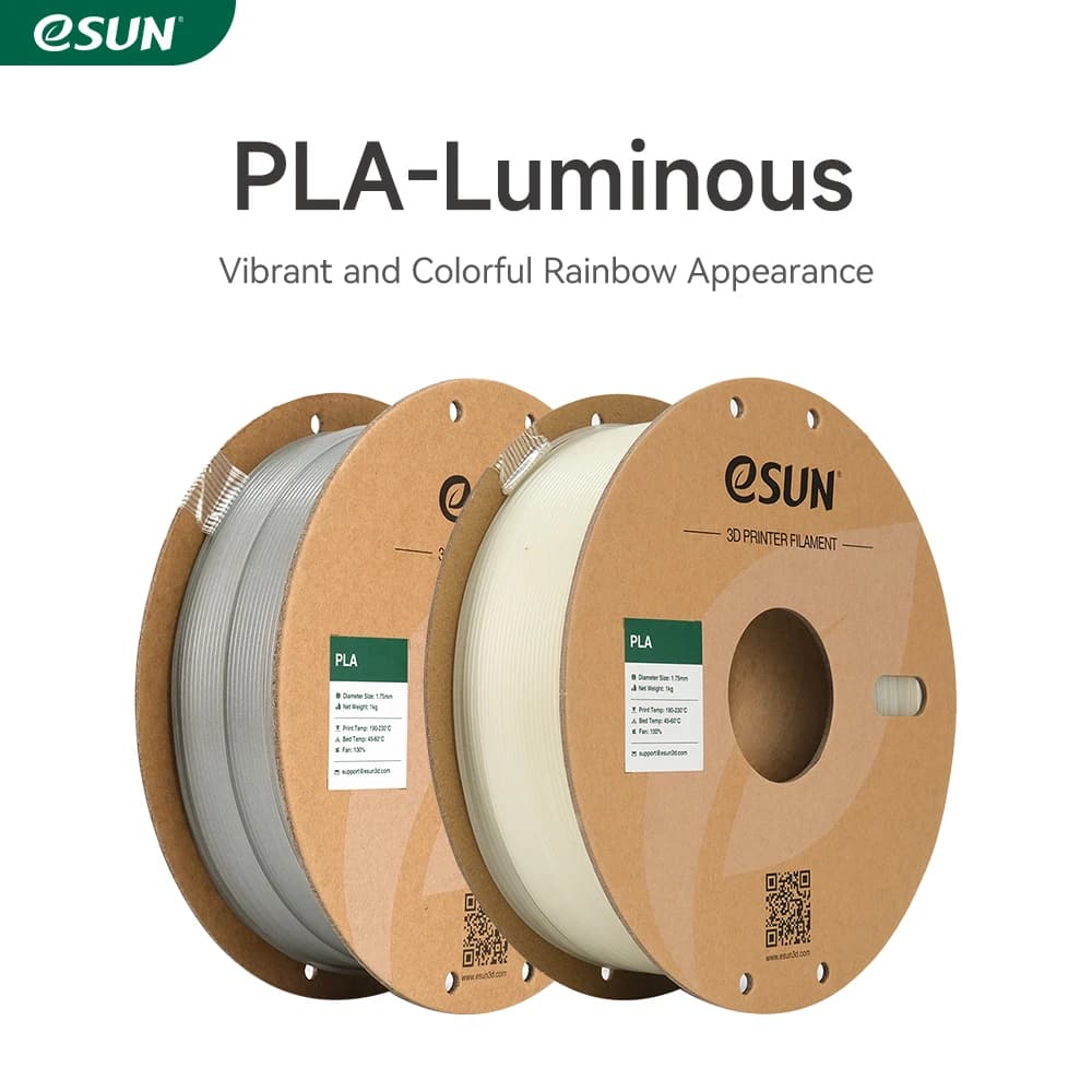 eSUN PLA Filament Lighting in the Dark 3D Printer Filament PLA from 1.75 mm 1 kg coil (2.2 pounds) 3D printing material for 3D printer