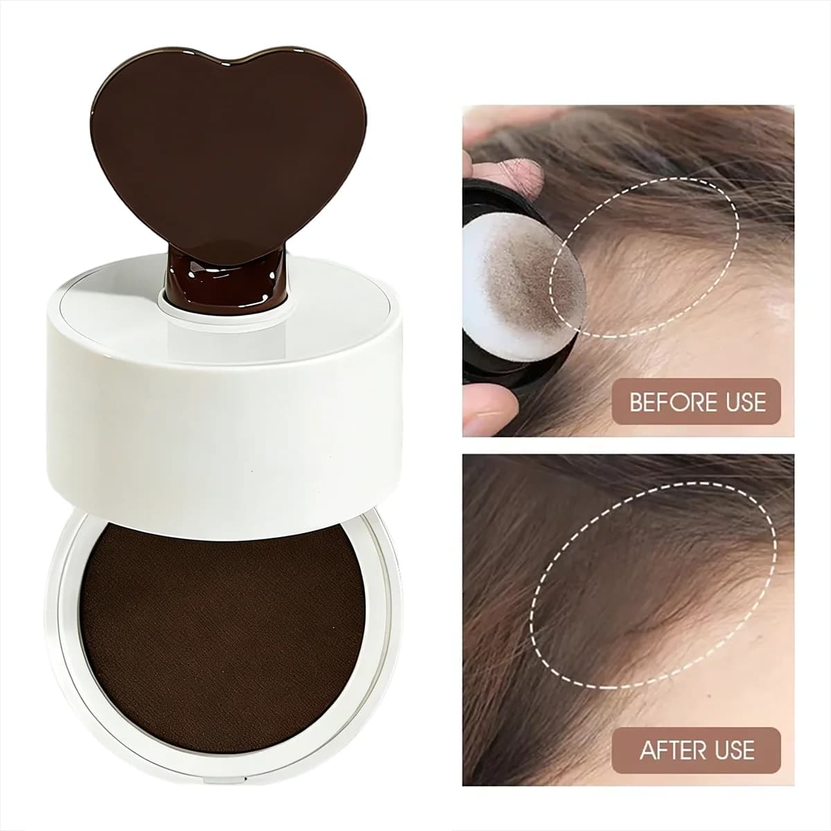 Kakashhow Hairline Powder Hairline Shadow Powder Makeup Hair Concealer Natural Cover Unisex Hair Loss Product